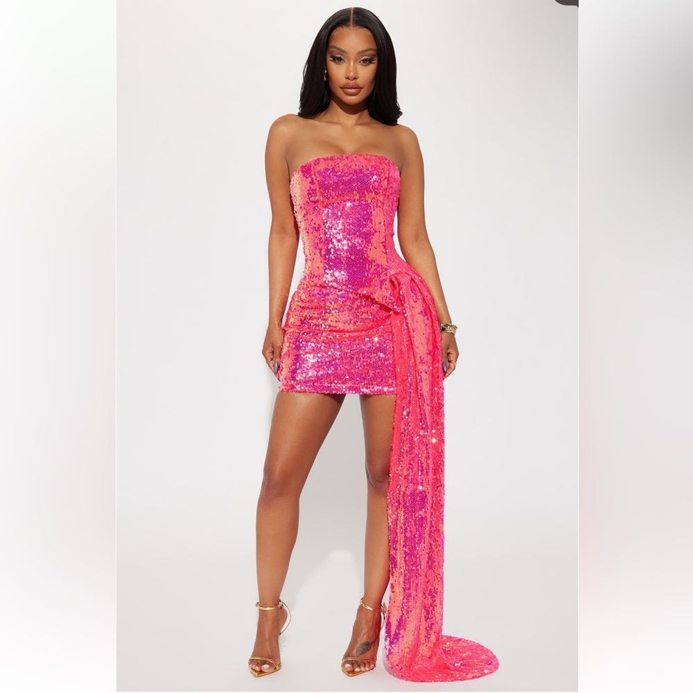 Sequin mini  skirt set two pieces